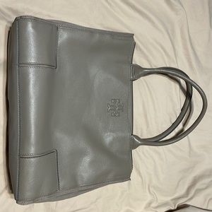 Tory Burch Ella Canvas Leather Tote